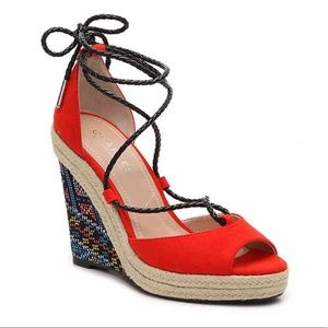 Orange / Red Charles David Wedges